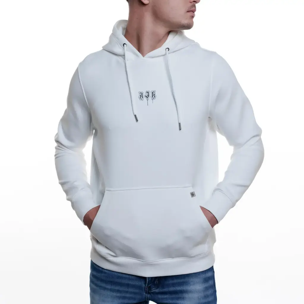  RJR MELTING WHITE HOODIES H-009 