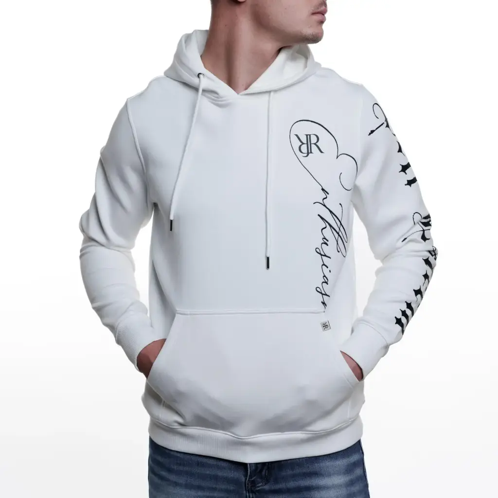  RJR ENTHUSIASM WHITE HOODIES H-006