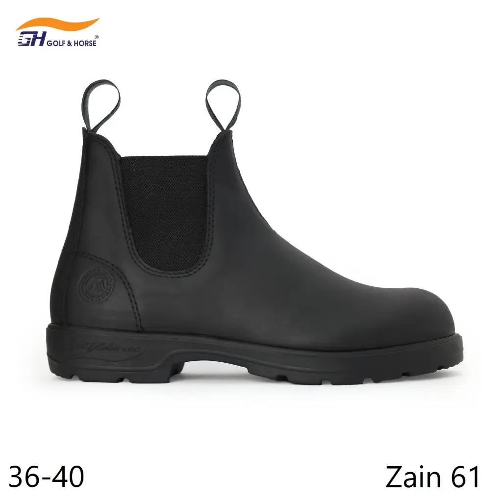 GOLF&HORSE ZAIN OIL NUBUCK BLACK 6000061