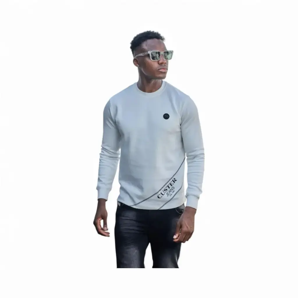 CUSTER JEANS WHITE FOOTER D-02