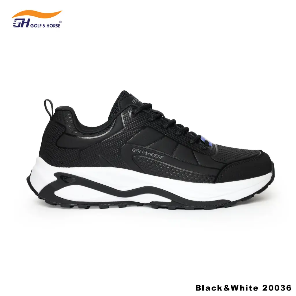 GOLF&HORSE BLACK/WHITE SHOSE 20035