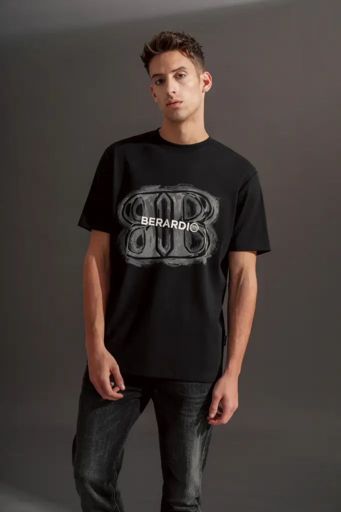 BERARDI BLACK T-SHIRT 25196