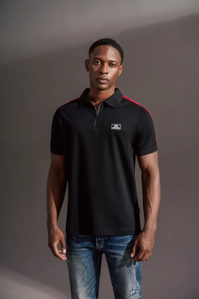 BERARDI BLACK/RED T-SHIRT 25181