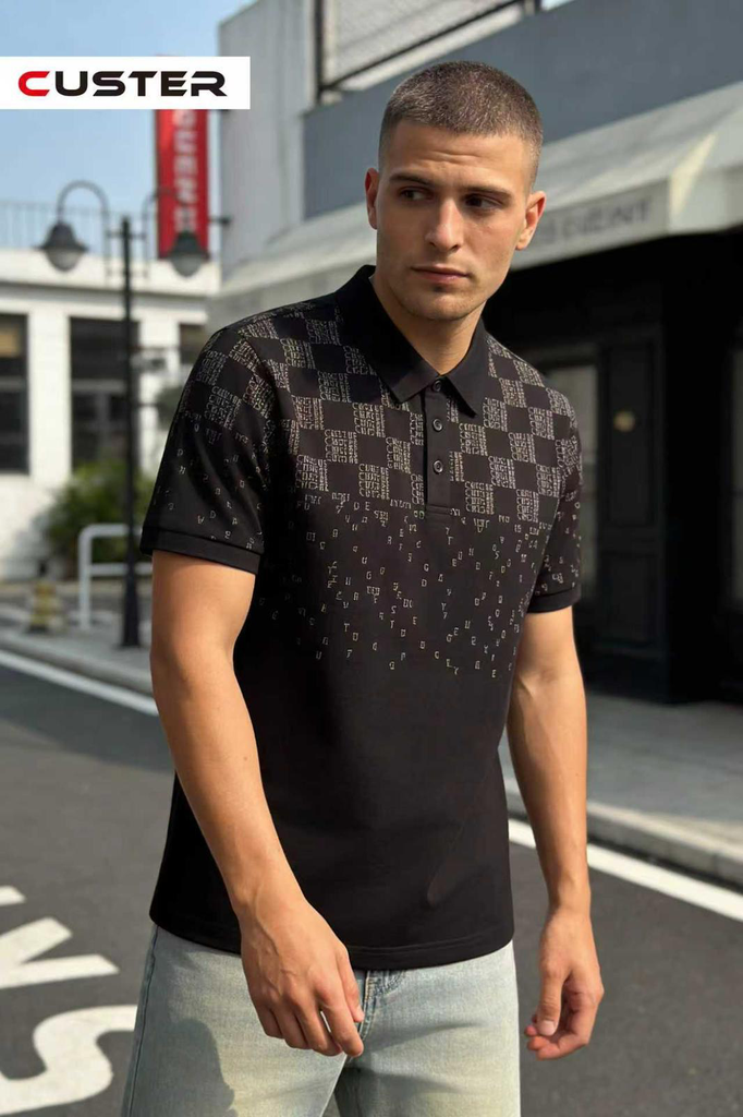 CUSTER BLACK T-SHIRT BK-04-B