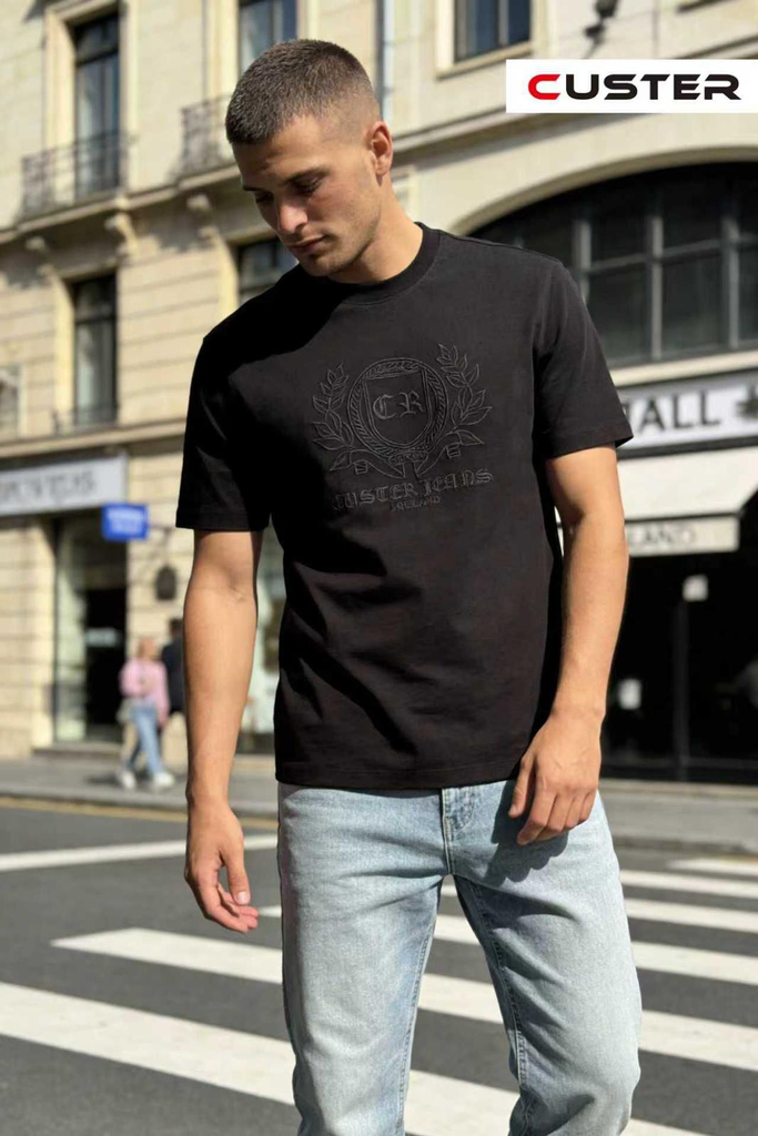 CUSTER BLACK T-SHIRT CR-12
