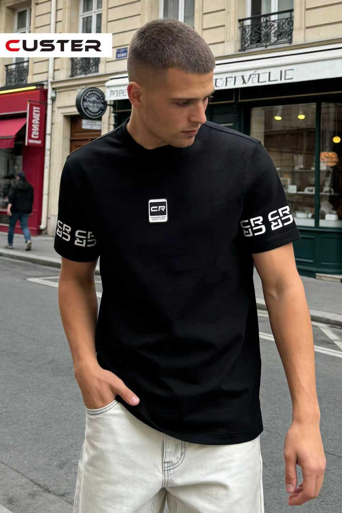 CUSTER BLACK T-SHIRT WR-04