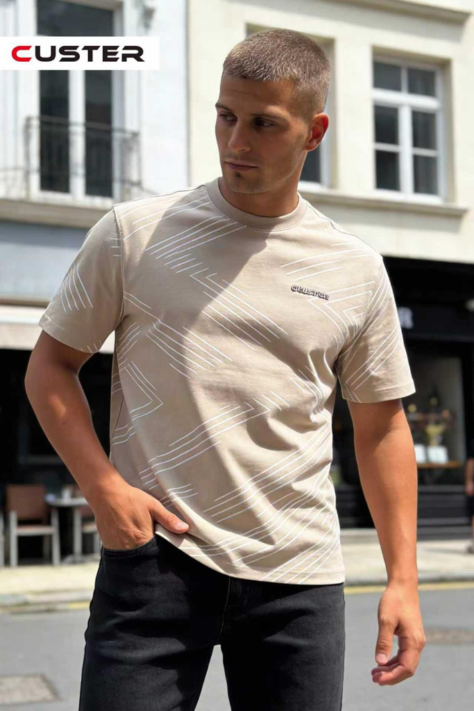 CUSTER BEIGE T-SHIRT OV-01