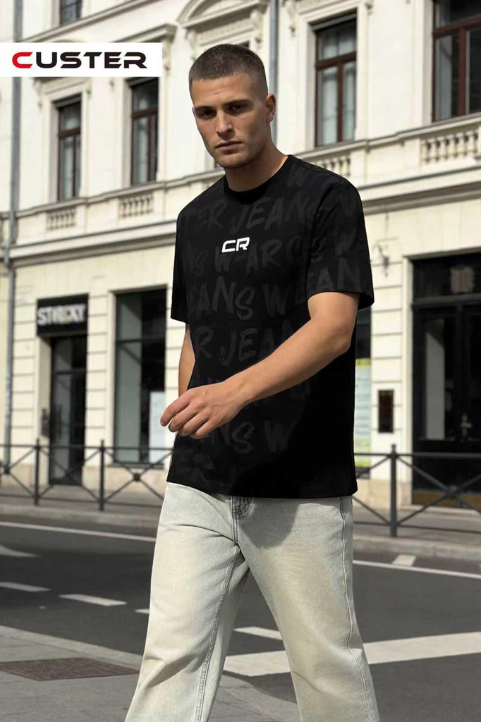CUSTER BLACK T-SHIRT OV-07-A