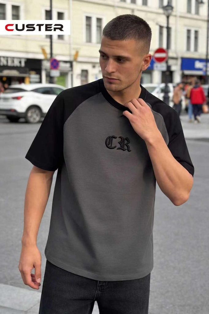 CUSTER BLACK T-SHIRT OV-2