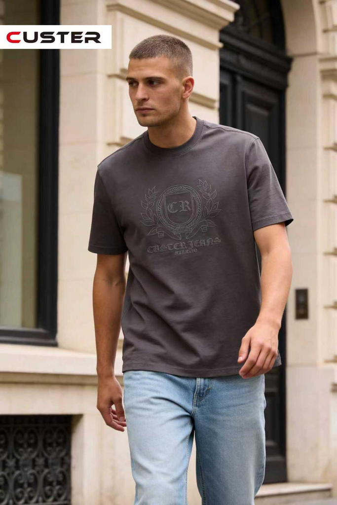 CUSTER GRAY T-SHIRT CR-12