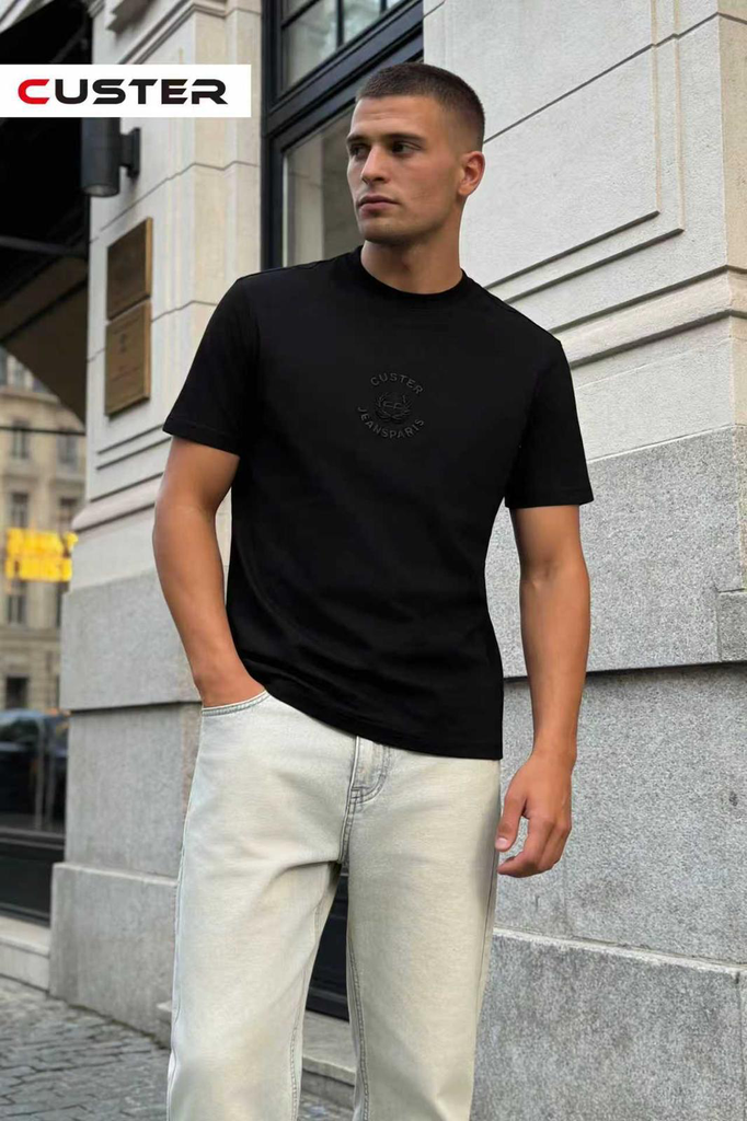 CUSTER BLACK T-SHIRT JX-09