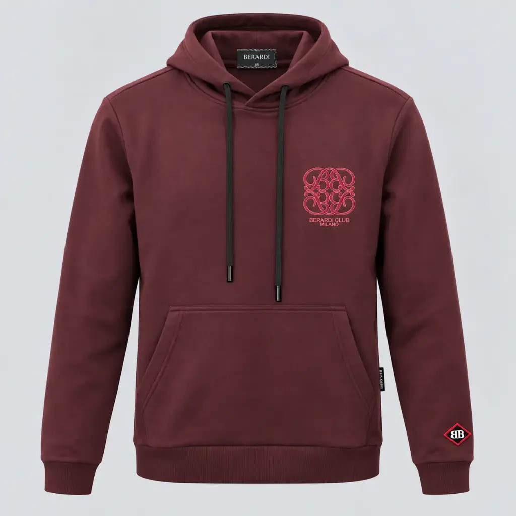 BERARDI RED MENS HOODIE 25411 