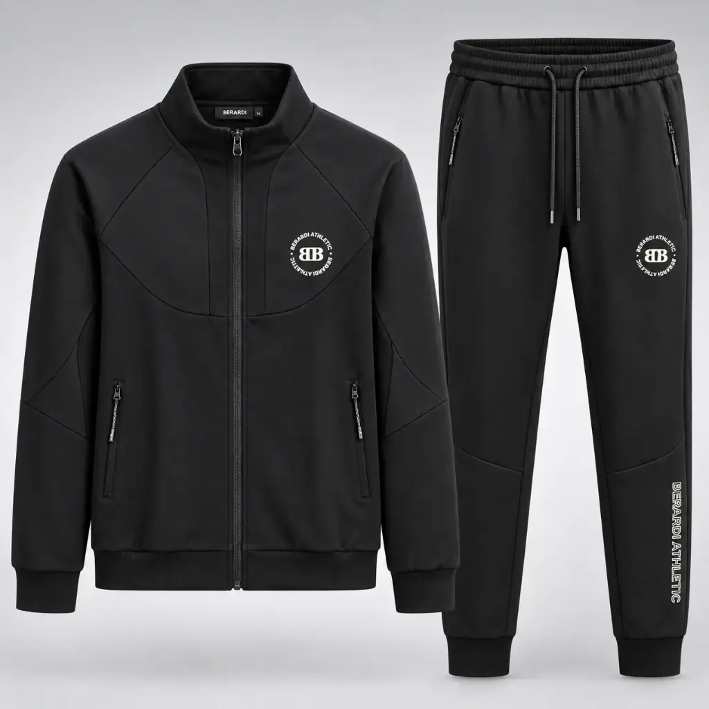 BERARDI MEN'S BLACK TRACKSUITE 25050 