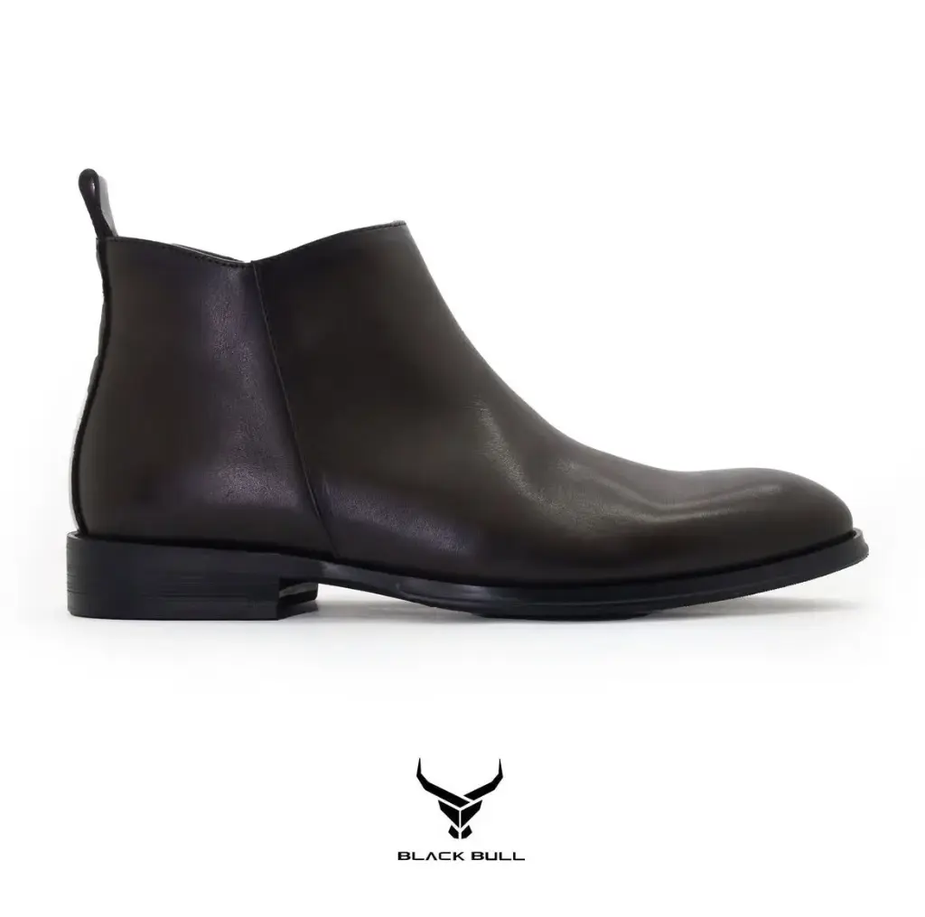 BROWN LEATHER CHELSEA BOOTS 993-6