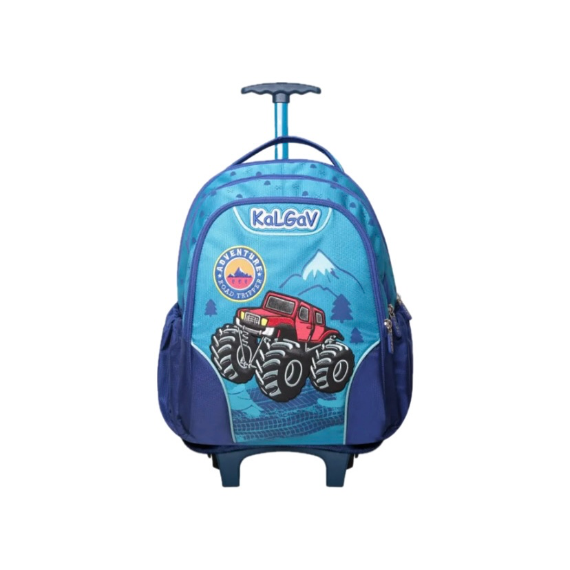 KALGAV JEEP 16.5 INCH SCHOOL BAG WITH WHEELS 13830