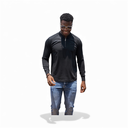 CUSTER JEANS LONG SLEEVE CW-01 BLACK