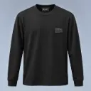 BERARDI BLACK T-SHIRT LONG SLEEVE 25339